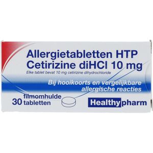 Healthypharm Allergietabletten HTP Cetirizine diHCI 10mg Tabletten