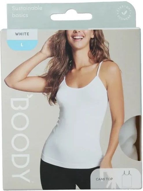 Boody - Cami Top - Wit - Spaghetti Top