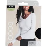 Boody - Damestop Lange Mouw - Zwart