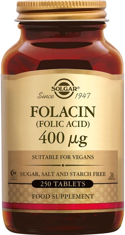 Solgar - Folacin - Foliumzuurtabletten - 400 mcg - 250 tabletten