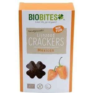 Biobites Lijnzaad Crackers Raw Mexican 2st