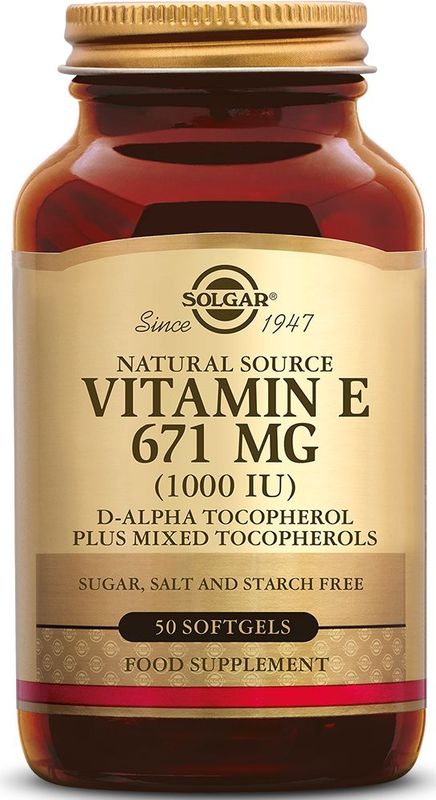 Solgar Vitamine E 671 mg/1000 IU Complex Softgel