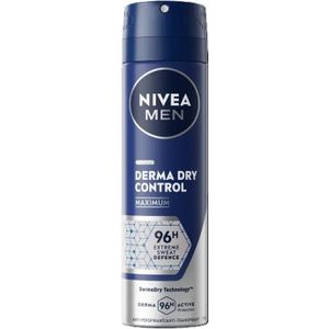 Nivea Men Derma Dry Control - Anti-Transpirant Spray - 150 ml