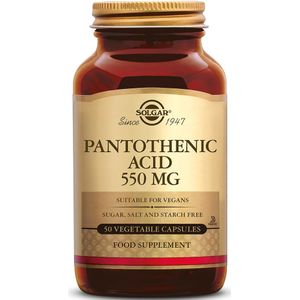 Solgar Pantothenic Acid (Pantotheenzuur) 550 mg Capsules