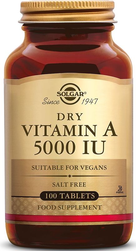 Solgar Vitamine A 5000 IU (1502 mcg) Tabletten