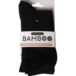 Naproz Bamboo Airco Sokken Zwart 3-Pack 43-47