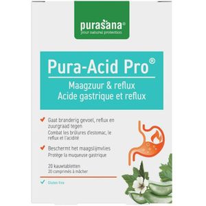 Purasana - Pura-Acid Pro - Kauwtabletten - Muntsmaak - 20 Stuks