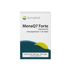 Springfield MenaQ7 Forte Vitamine K2 180mcg Capsules 30st