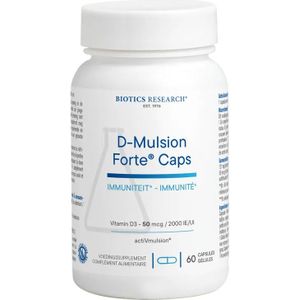 Biotics - D-Mulsion Forte - Capsules - 60 stuks - Met Vitamine D3
