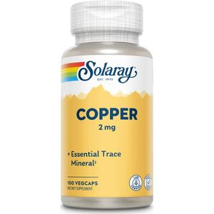 Solaray Copper 2mg Capsules