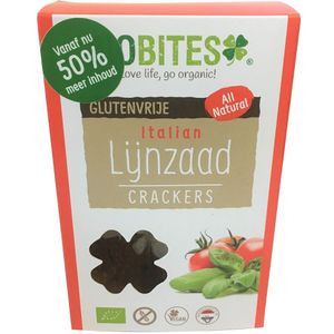 Biobites Lijnzaad Crackers Italian