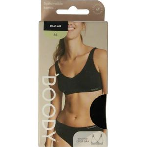 Boody - Shaper Crop BH - Zwart - Draadloos - Comfortabel