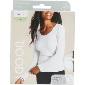 Boody Damestop Lange Mouw Wit M