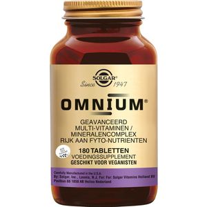 Solgar - Omnium® - Multivitamine Tabletten - 180 Stuks
