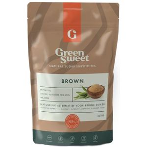 Greensweet - Bruine Suiker Vervanger - 225gr - Natuurlijke Ingrediënten