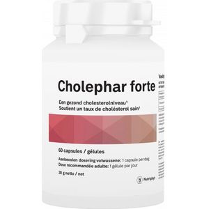 Nutriphyt - Cholephar Forte - Kruidenpreparaat - 1 Capsule - 87.5 mg Rode Gistrijst