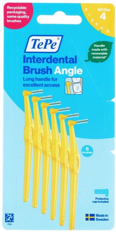 TePe - Angle - Interdentale Ragers - Geel - ISO maat 5 - 0,7 mm - 6 stuks