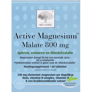New Nordic Active Magnesium Malate 800mg Tabletten
