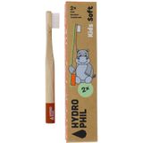 Hydrophil - Bamboo Kids Toothbrush Soft - Tandenborstel - 2 Stuks - Nijlpaardontwerp