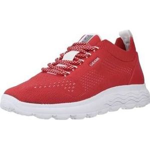 Geox  D SPHERICA  Sneakers  dames Rood