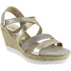 La Maison De L'espadrille  290  sandalen  dames Goud