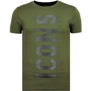 Local Fanatic  ICONS Vertical Party G  Shirts  heren Groen