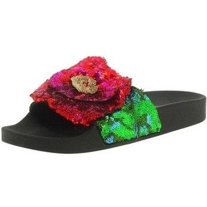 Thewhitebrand  ROSE  slippers  dames Zwart