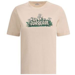 Burberry  Flower Graphic T-shirt met korte mouwen en ronde hals  Blouses  dames Roze