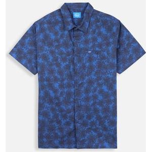 Oxbow  Bedrukt shirt met korte mouwen CORAIL  overhemden  heren Blauw