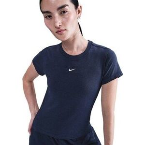 Nike - Sportswear Shirt - Navy - Sportshirt - Slanke Pasvorm - Kwartmouw