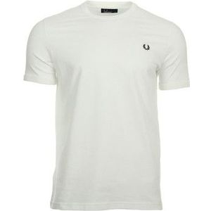 Fred Perry  Ringer  Shirts  heren Wit