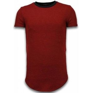 Justing  D Encrypted Long Fi Zipped  Shirts  heren Rood