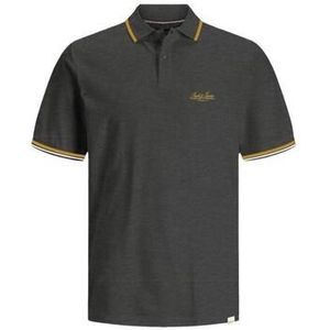 Jack & Jones - Jorten Polo SS - Poloshirt - Dark Grey Melange