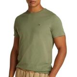 Tommy Jeans - TJM XSLIM JASPE HTR TEE EXT - T-shirt - Utility Sage Htr