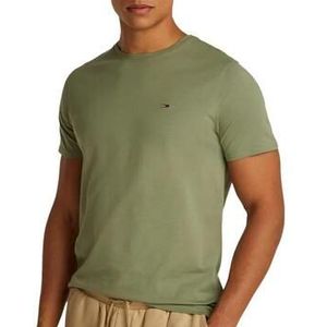 Tommy Jeans - TJM XSLIM JASPE HTR TEE EXT - T-shirt - Utility Sage Htr