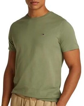 Tommy Jeans - TJM XSLIM JASPE HTR TEE EXT - T-shirt - Utility Sage Htr