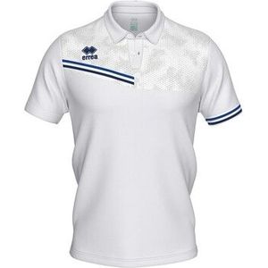 Errea - Emir Polo Mc Ad - Sportwear - Wit Blauw - Volwassen