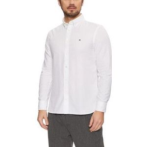 Tommy Hilfiger  FLEX DOBBY SF SHIRT MW0MW37578  overhemden  heren Wit