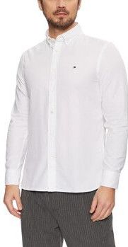 Tommy Hilfiger  FLEX DOBBY SF SHIRT MW0MW37578  overhemden  heren Wit