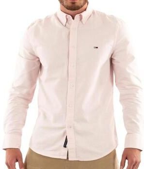 TOMMY JEANS - TJM SLIM STRIPE OXFORD SHIRT EXT - Vintage Cerise Stripe - Overhemd met Lange Mouwen