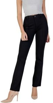 Street One Dames Twill Bootcut broek in Zwart, in size: 32