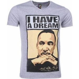 Local Fanatic  Martin Luther King I Have A Dream  Shirts  heren Grijs