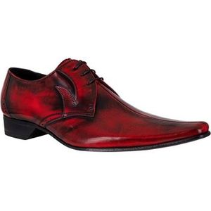 Jeffery-West  Derby lederen schoenen  Nette schoenen  heren Rood