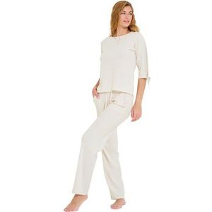 Lisca  Freely  Pyjamabroek top driekwart mouwen Cheek  [CATEGORIE_2] dames Wit