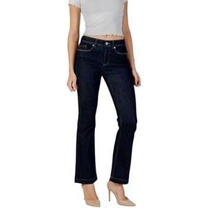 STREET ONE - Bootcut Jeans - Rinsed Dark Blue - Met Stretch