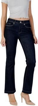 STREET ONE - Bootcut Jeans - Rinsed Dark Blue - Met Stretch