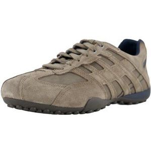 Geox UOMO Snake A Leren herentrainers U4507A022EK 5 grijs