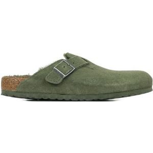 Birkenstock  Boston Vl Shearling  slippers  heren Groen