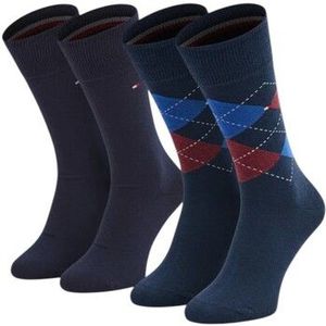 Tommy Hilfiger  Heren Crew Sokken Argyle Patroon  kousen en sokken  heren Blauw