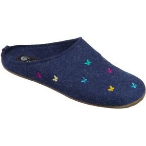 Haflinger  -  Pantoffels  dames Blauw